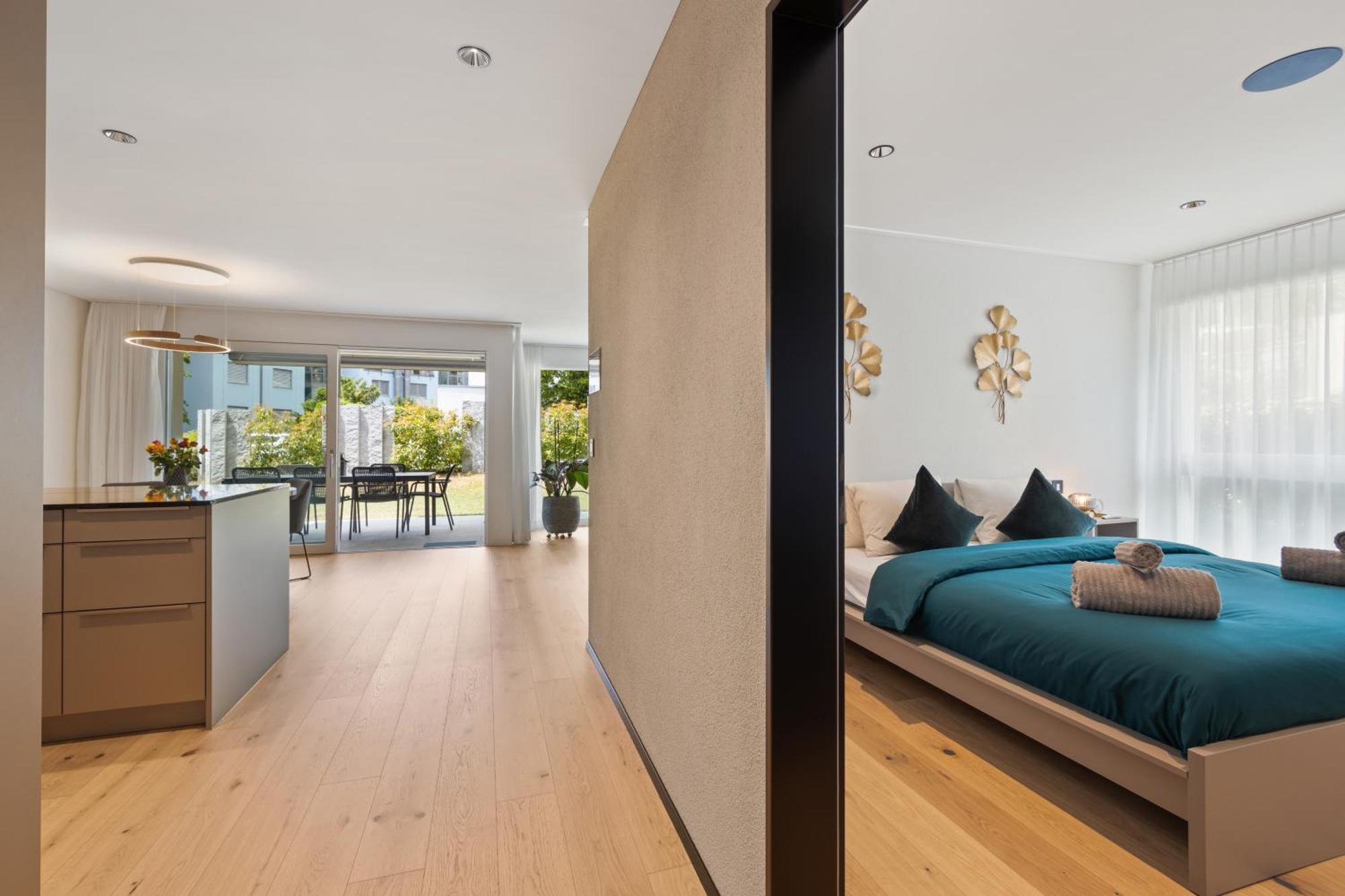 The R Apartment Zugerberg - Ev Wallbox - Terrasse Geroldswil Bagian luar foto